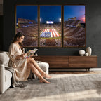 Oklahoma Sooners Memorial Stadium Wall Art Canvas Print
