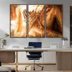 Buddha Statue Hands Wall Art Canvas Print