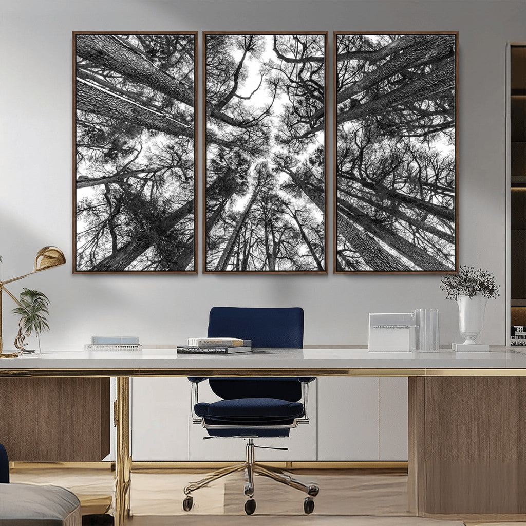 Trees Contemporary Art Canvas Print