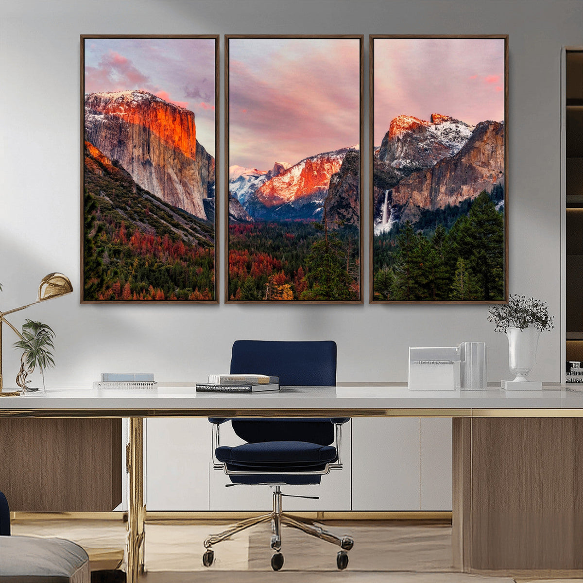 Yosemite Half Dome Wall Art Canvas Print El Capitan