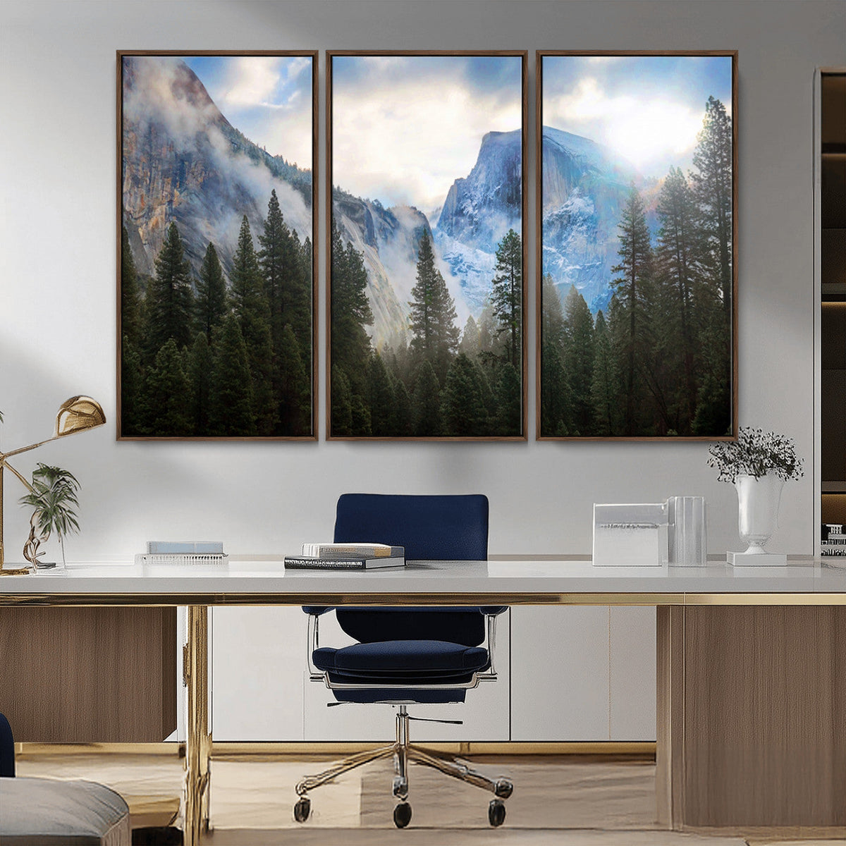 Half Dome Yosemite California Wall Art Canvas Print El Capitan