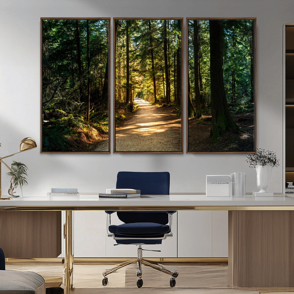 Natural Landscape Wall Art Relaxing Forest Canvas Print