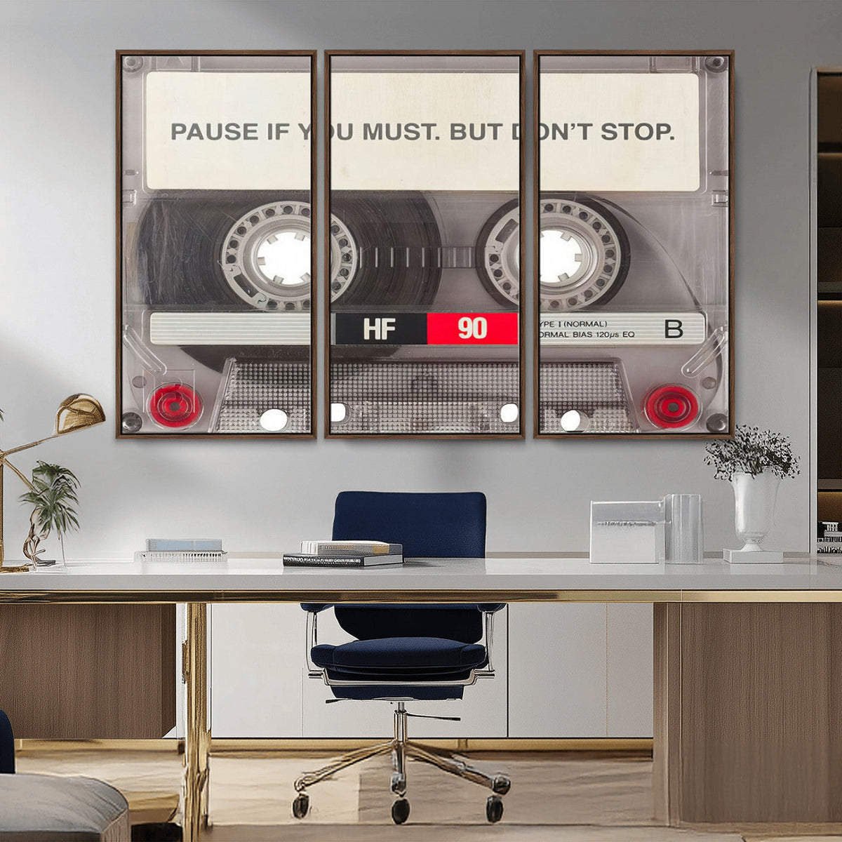 Music Cassette Iconic Wall Art Canvas Print