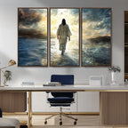 Jesus Walking on Water Wall Art | Canvas Print | Ready to Hang