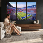 Buffalo Bills Football Team Print Canvas, Buffalo Highmark Stadium