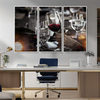 Red Wine and Glass Canvas Print