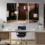 Red Wine and Bottle Canvas Print