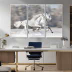The White Horses Wall Art, Framed White Horses Wall Art