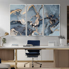 Multipanel Marble Fluid Effect Wall Art Abstract Canvas Wall Art Print