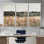 Rustic Field Landscape Wall Art Print, Giclee Canvas Wall Art