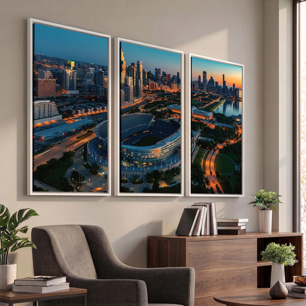 Chicago Bears Soldiers Field Wall Art Canvas Print