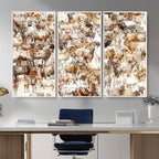 Farmhouse Bighorn Sheep Wall Art Canvas Print