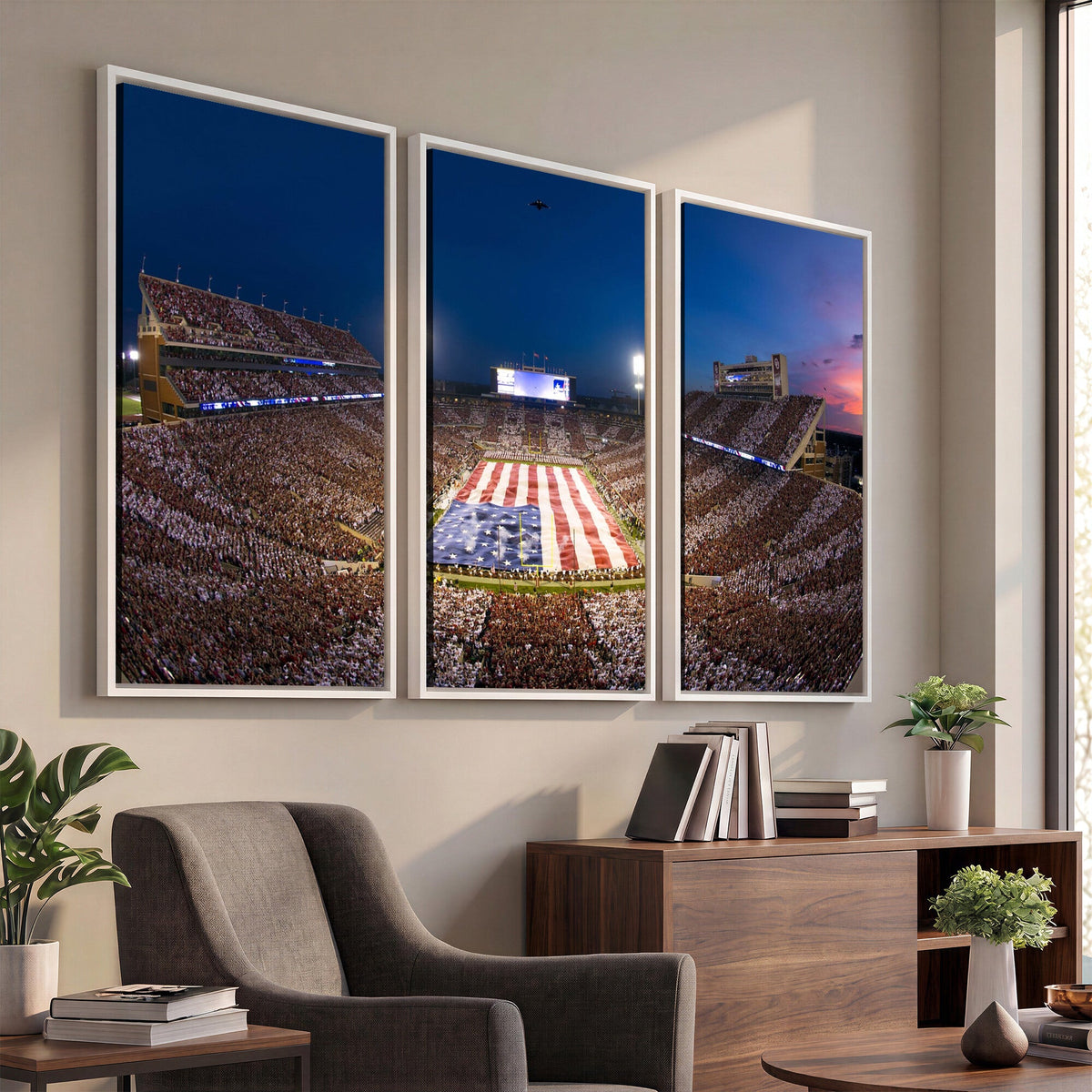 Oklahoma Sooners Memorial Stadium Wall Art Canvas Print