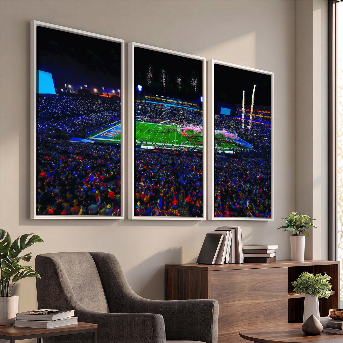 Ole Miss Rebels Vaught Hemingway Stadium Wall Art Canvas Print