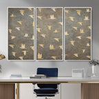 Abstract Birds Wall Art Canvas Print
