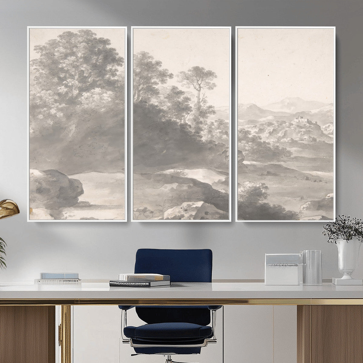 Van Poelenburch Landscape Canvas Wall Art | Dutch Golden Age