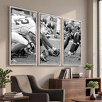 American Football Player Wall Art Canvas Print