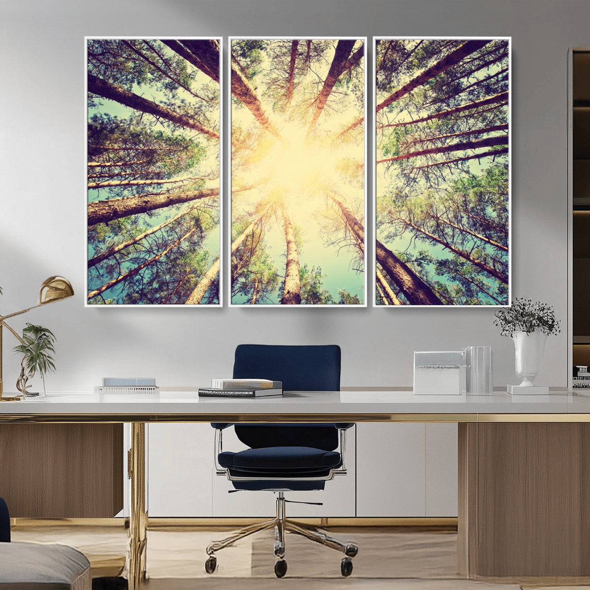 Tree and Sunshine Canvas Print