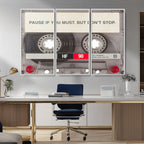 Music Cassette Iconic Wall Art Canvas Print