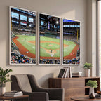 Texas Rangers Baseball Team Print, Arlington Globe Life Field Stadium Wall Art