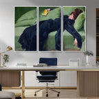 Decadent Girl by Ramon Casas Wall Art Canvas Print, Framed