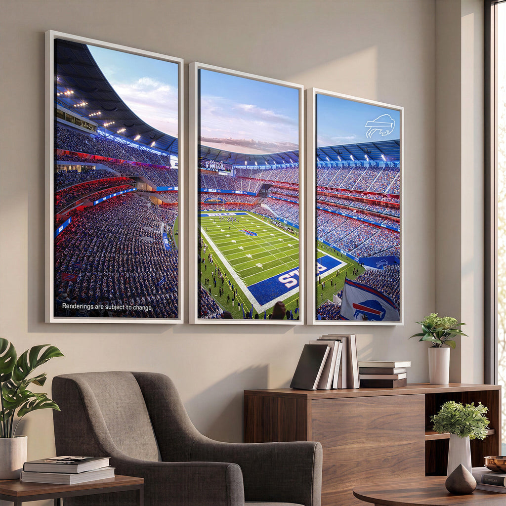 Buffalo Bills Football Team Print Canvas, Buffalo Highmark Stadium
