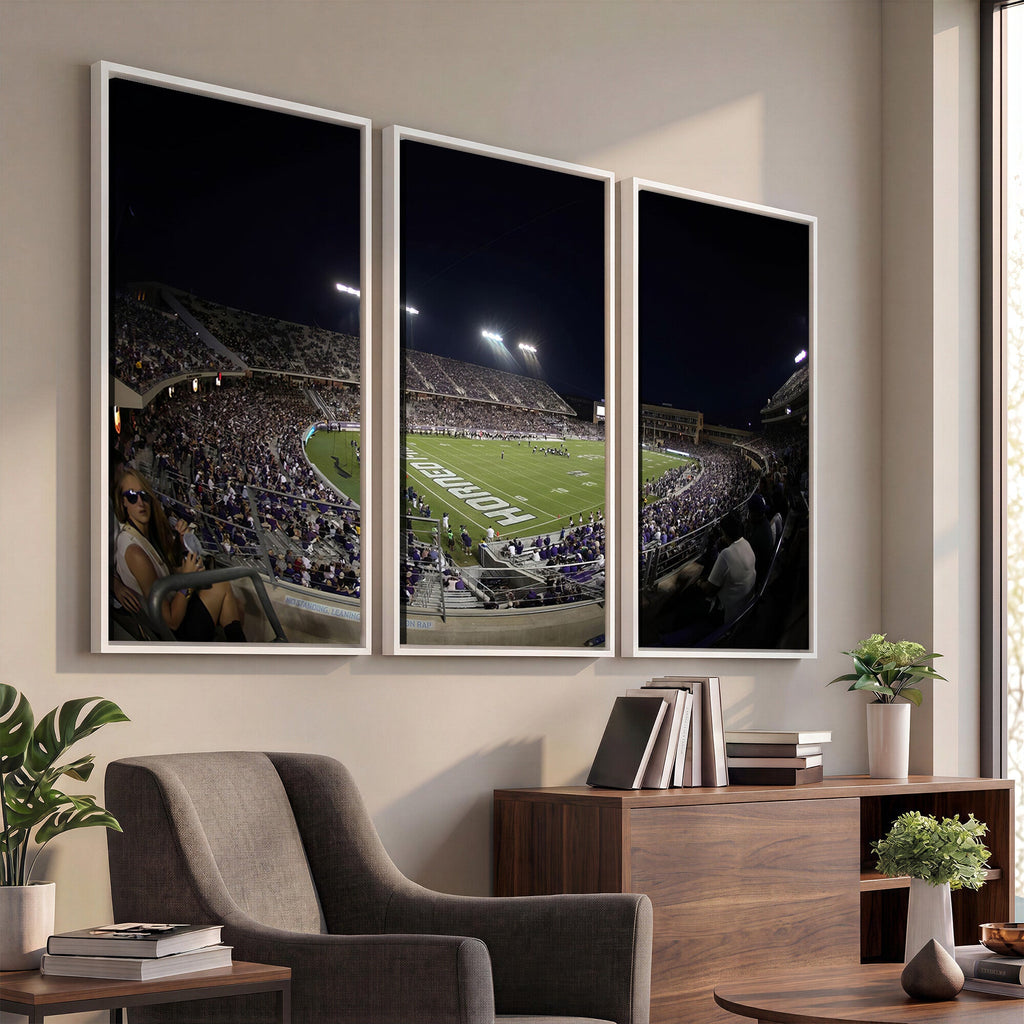 TCU Horned Frogs Football Team Print, Fort Worth Amon G. Carter Stadium