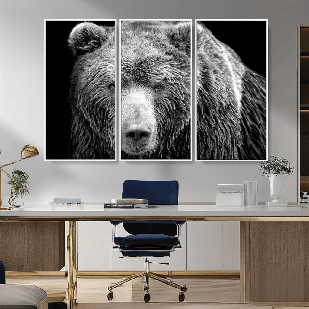 399 Grizzly Bear Canvas Print, Ready to Hang Wall Art