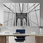 Large Brooklyn Bridge Wall Art Canvas Print