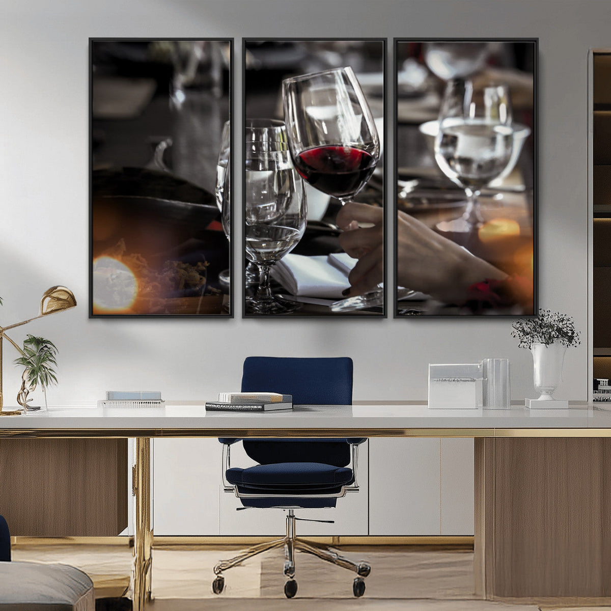 Red Wine and Glass Canvas Print