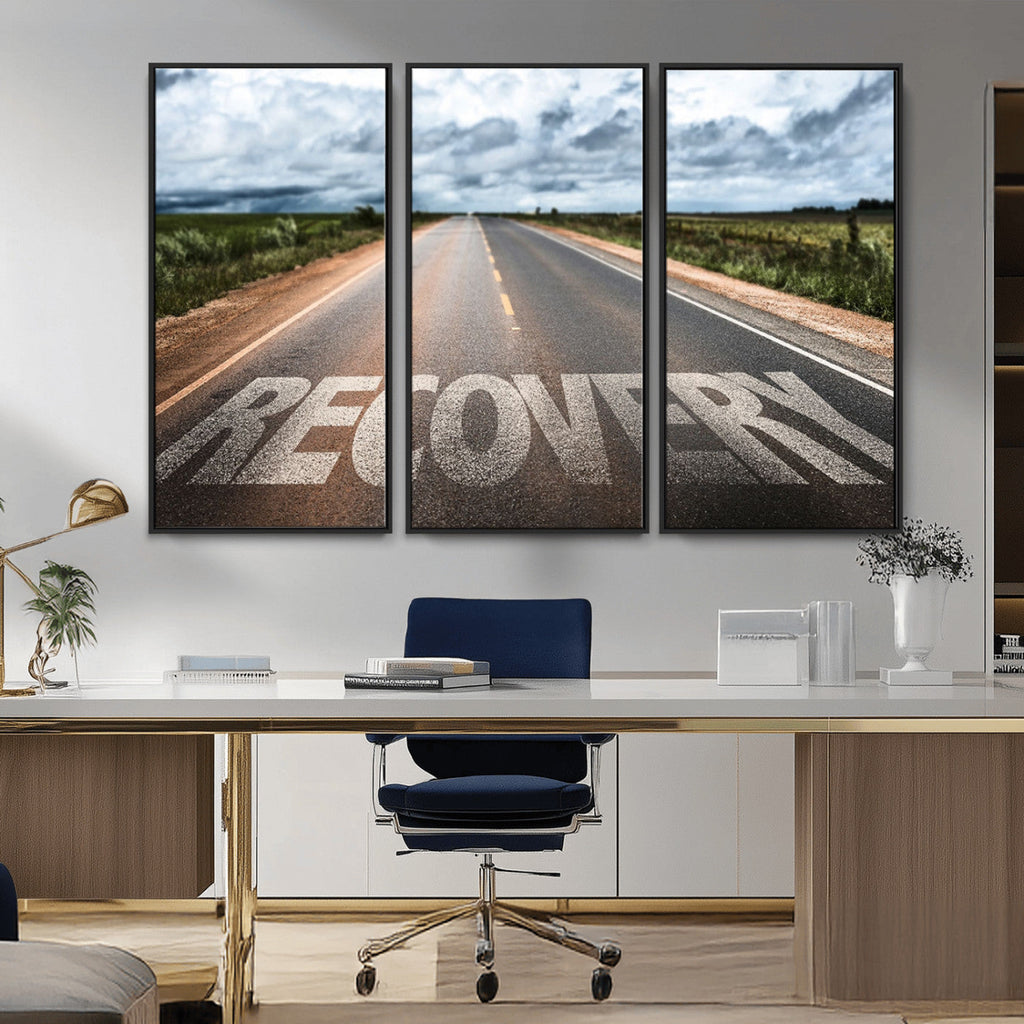 Recovery Road Wall Art Canvas Print