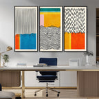 Canvas Print Wall Art Abstract Illustration Art Boho, Framed Abstract Boho Art
