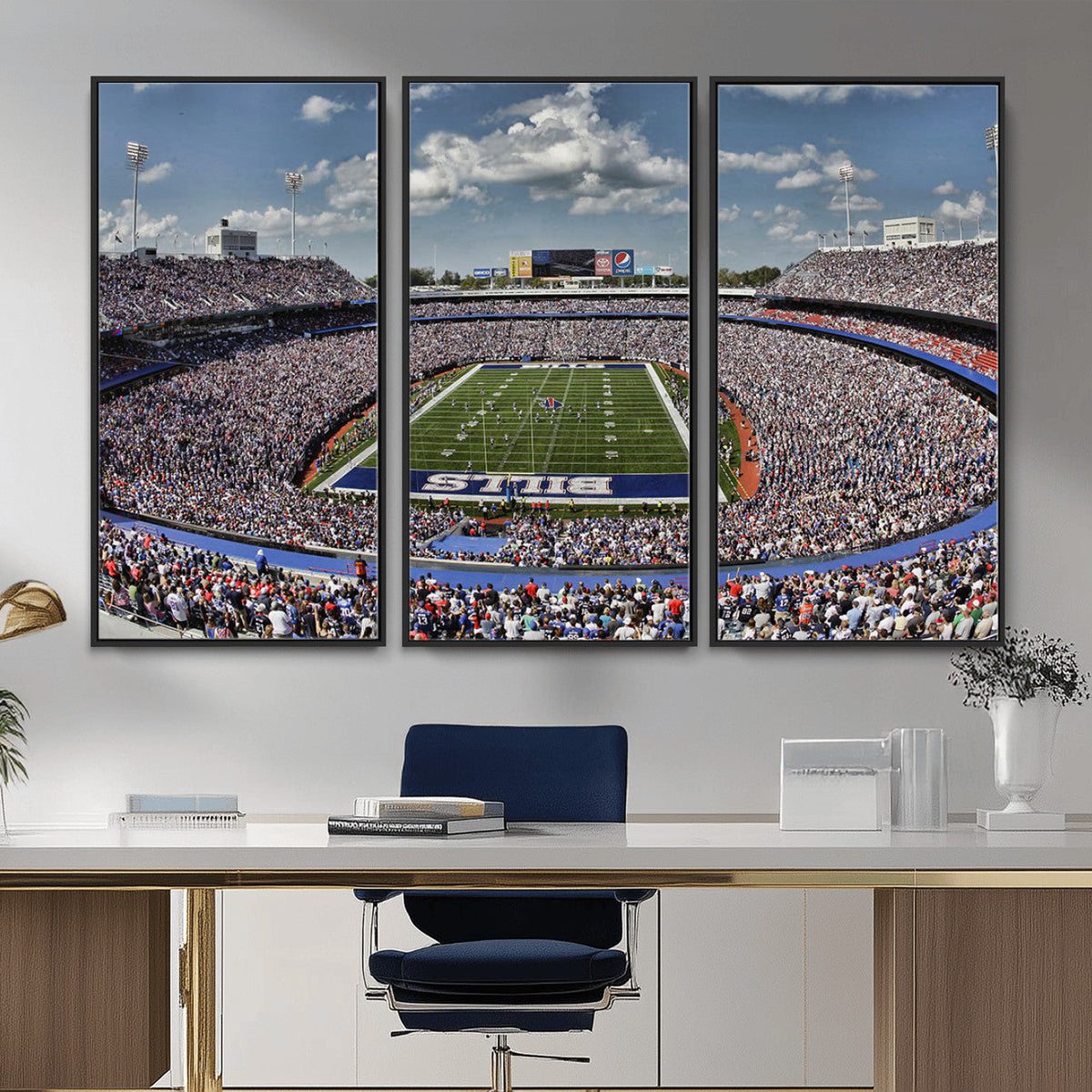 Buffalo Bills Highmark Stadium Wall Art Canvas Print, Bills Game Day Decor