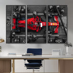 Ferrari Pit Stop Canvas Wall Art | Precision and Speed