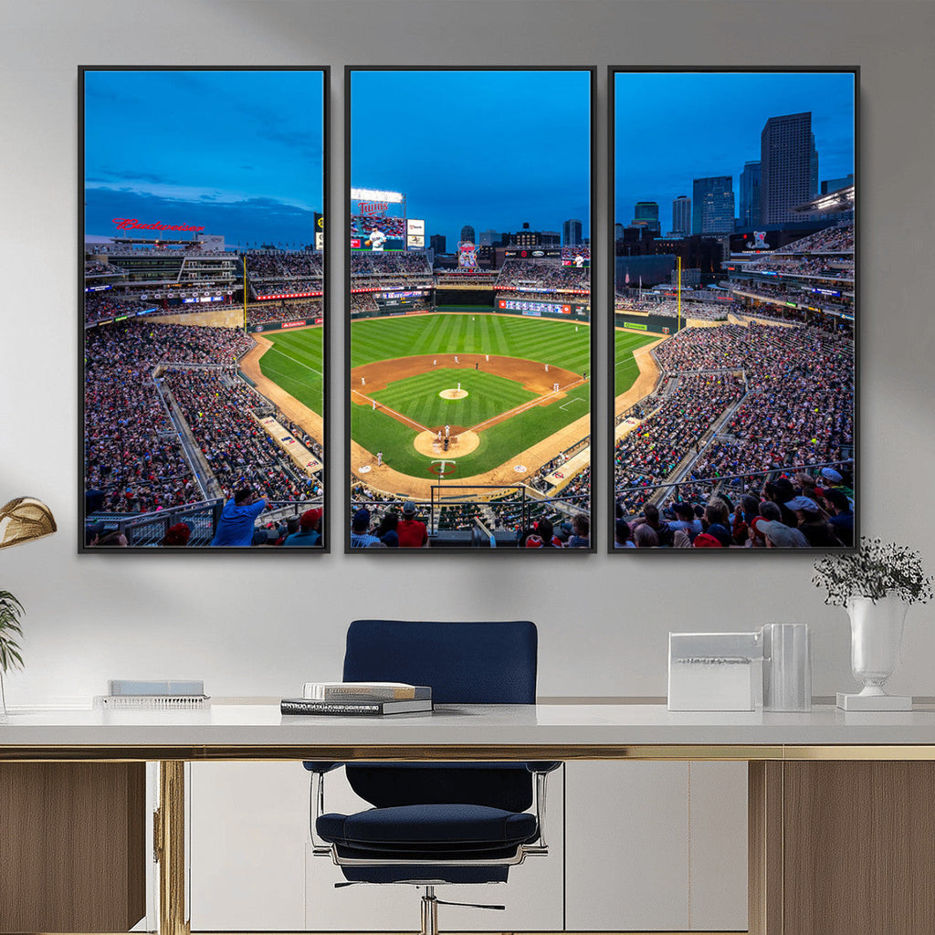 Target Field Stadium Wall Art Canvas Print, Minnesota Twins