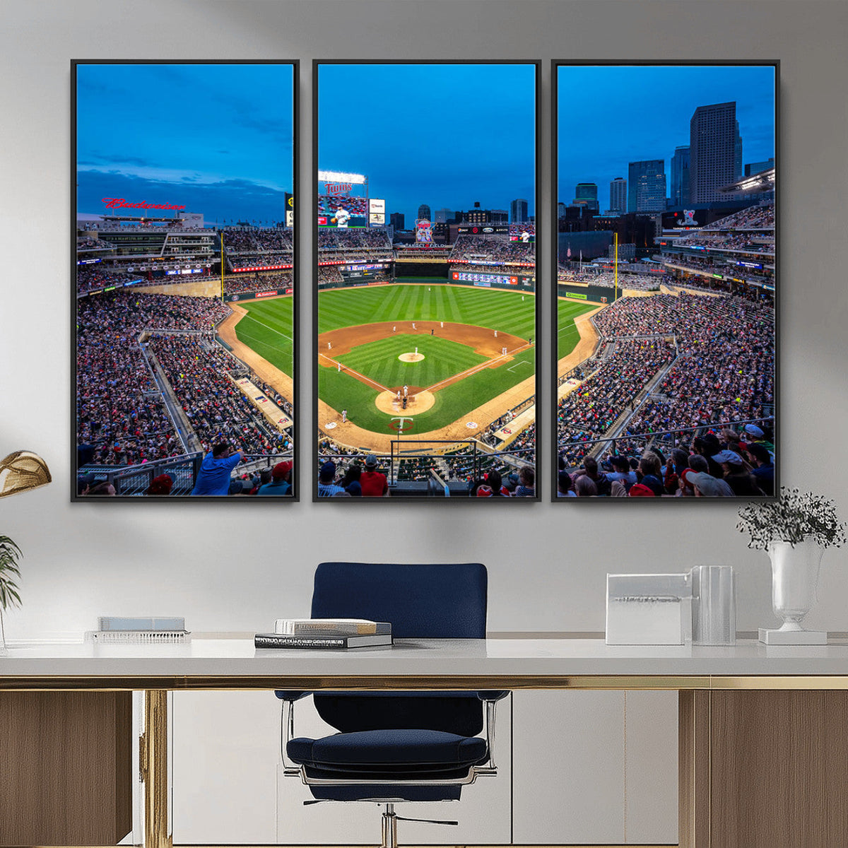 Target Field Stadium Wall Art Canvas Print, Minnesota Twins