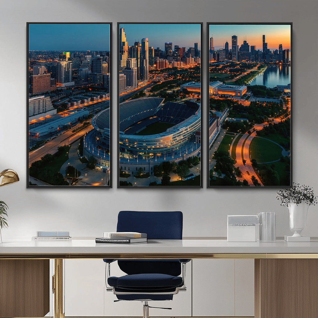 Chicago Bears Soldiers Field Wall Art Canvas Print