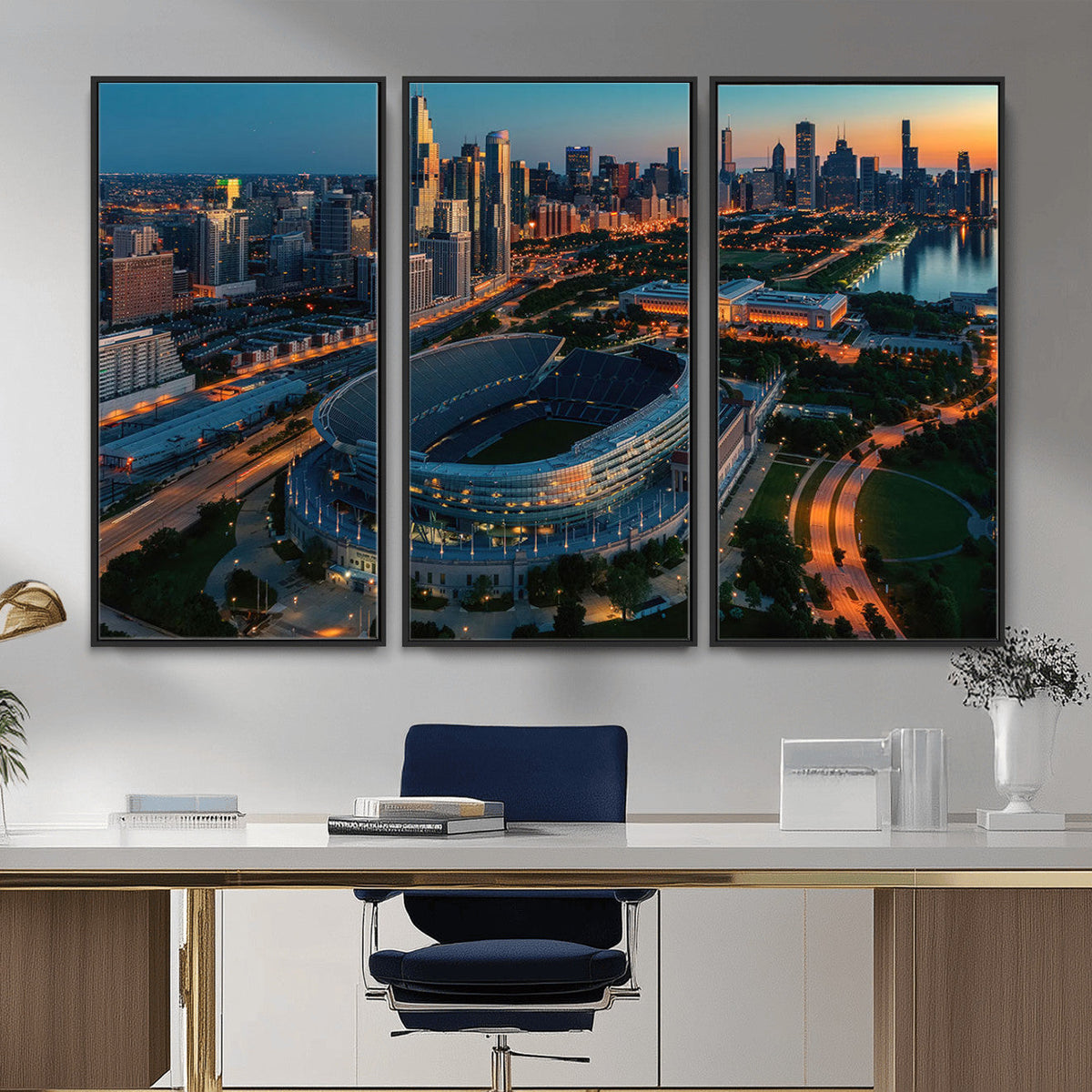 Chicago Bears Soldiers Field Wall Art Canvas Print