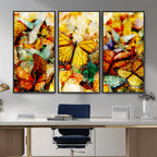 Butterfly Wall Art Canvas Print | Colorful Abstract Nature Artwork