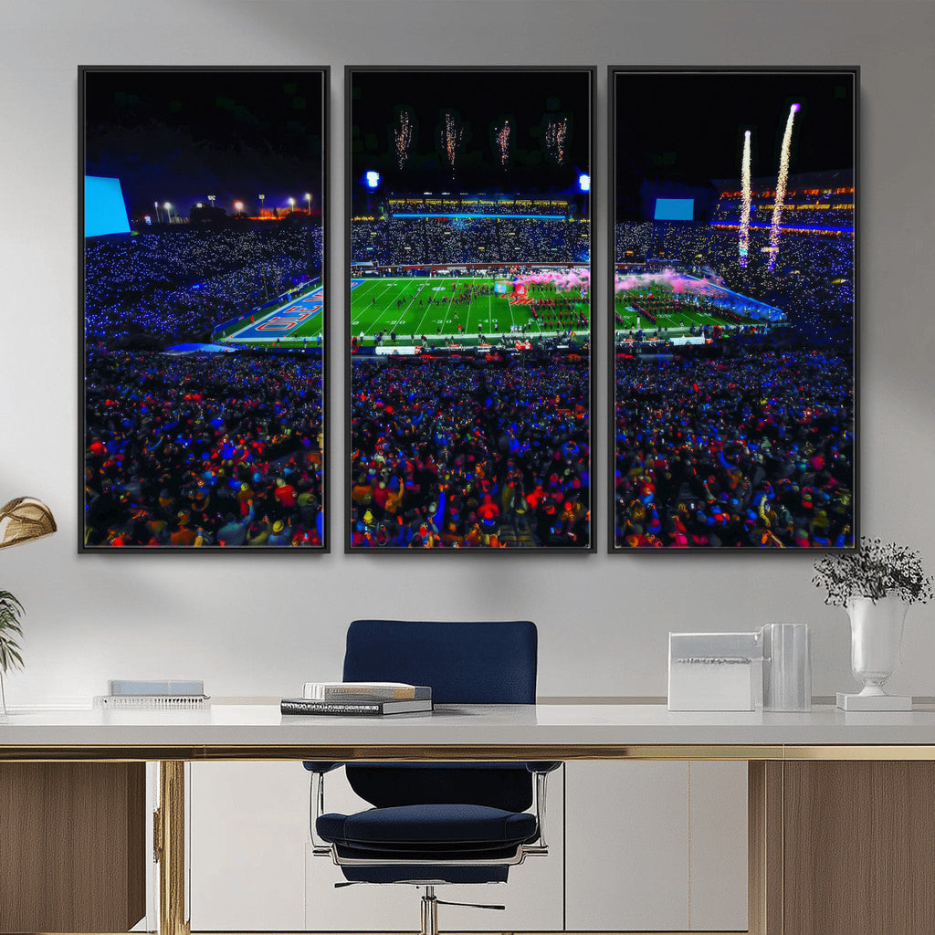 Ole Miss Rebels Vaught Hemingway Stadium Wall Art Canvas Print