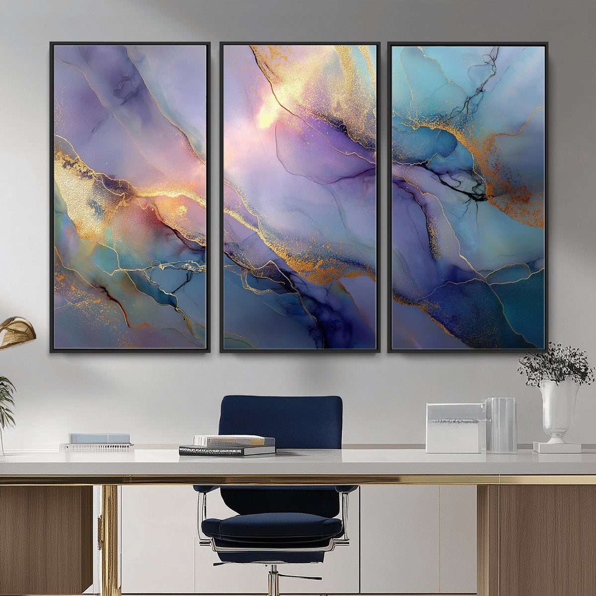 Colorful Abstract Canvas Wall Art Print, Vibrant Popup Color Art Print