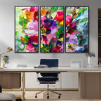 Oil Flower Abstract Canvas Print