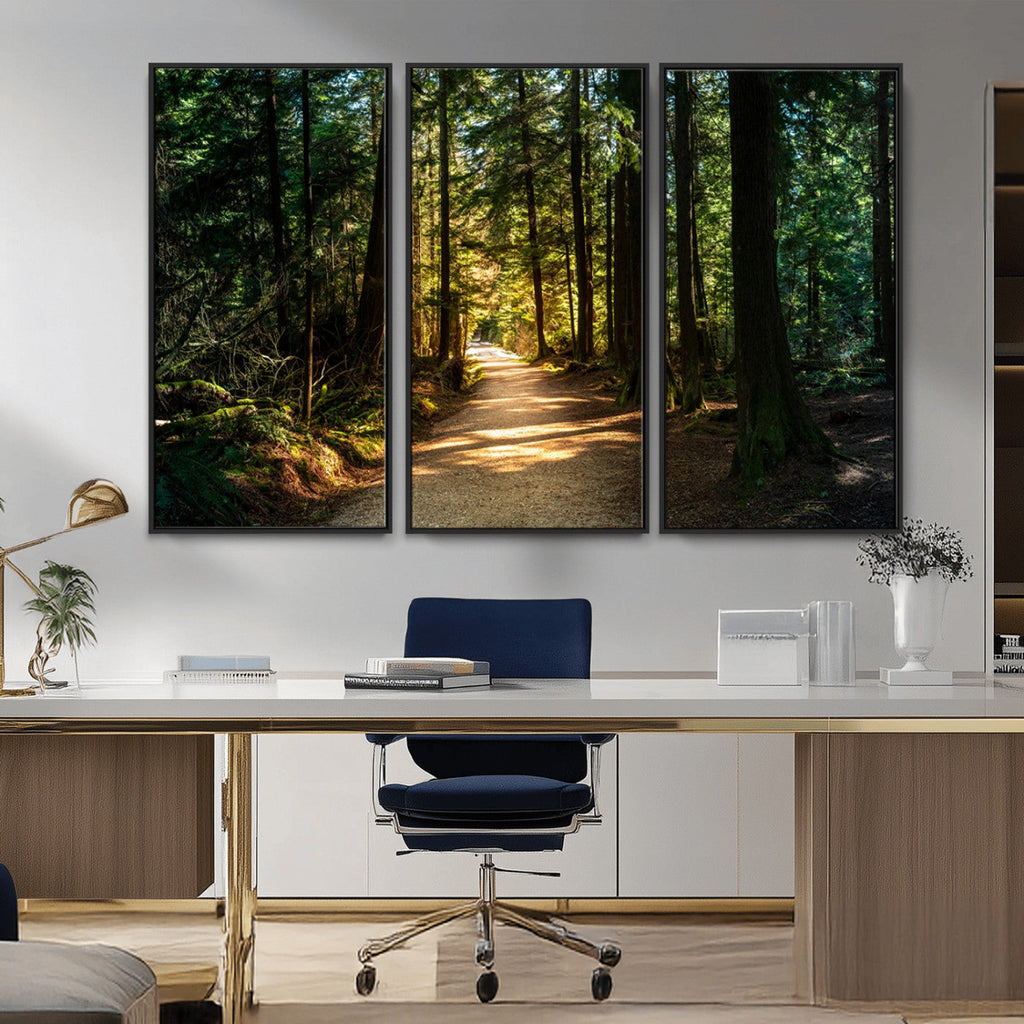 Natural Landscape Wall Art Relaxing Forest Canvas Print