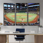 Texas Rangers Baseball Team Print, Arlington Globe Life Field Stadium Wall Art