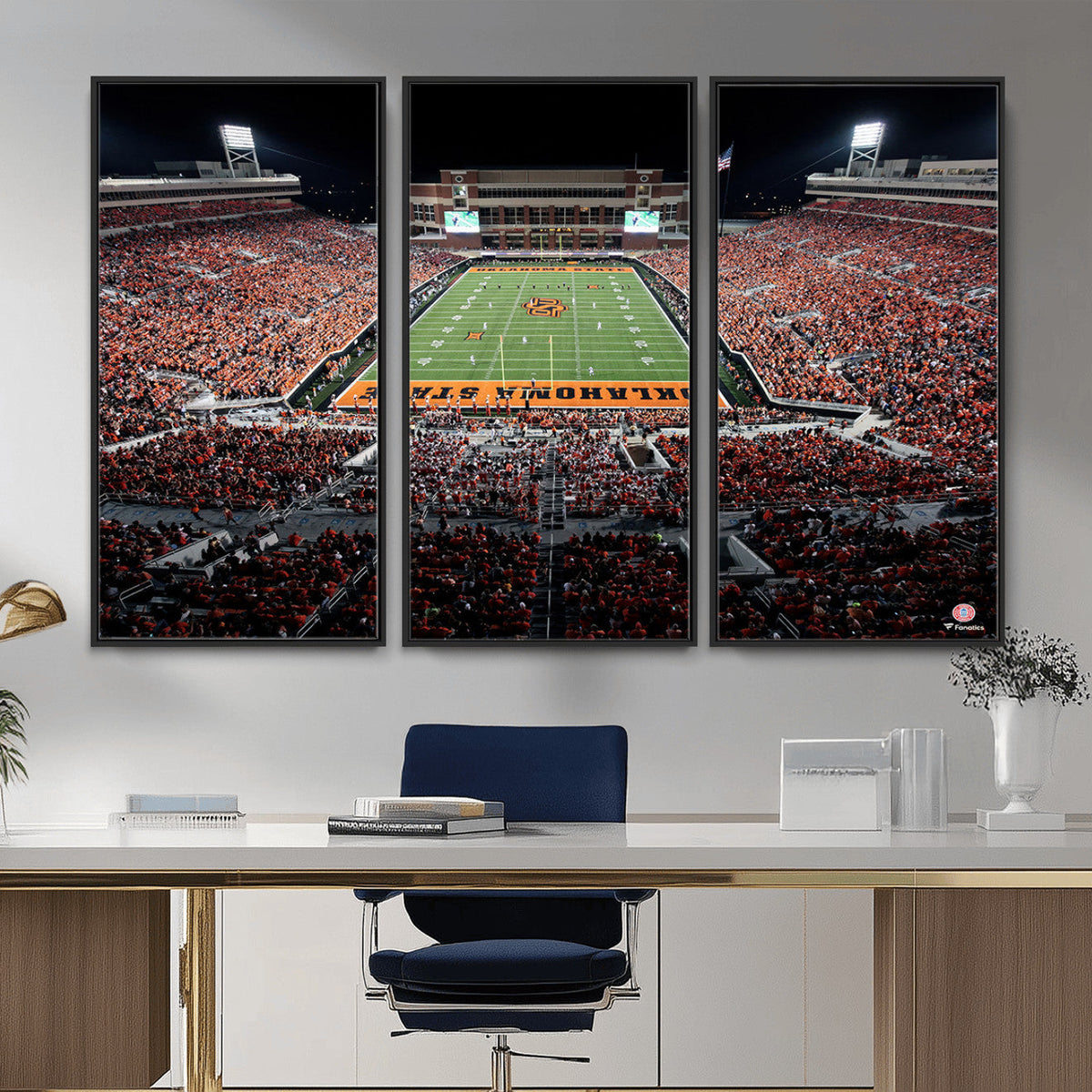 Boone Pickens Stadium Wall Art Oklahoma State Cowboys Print