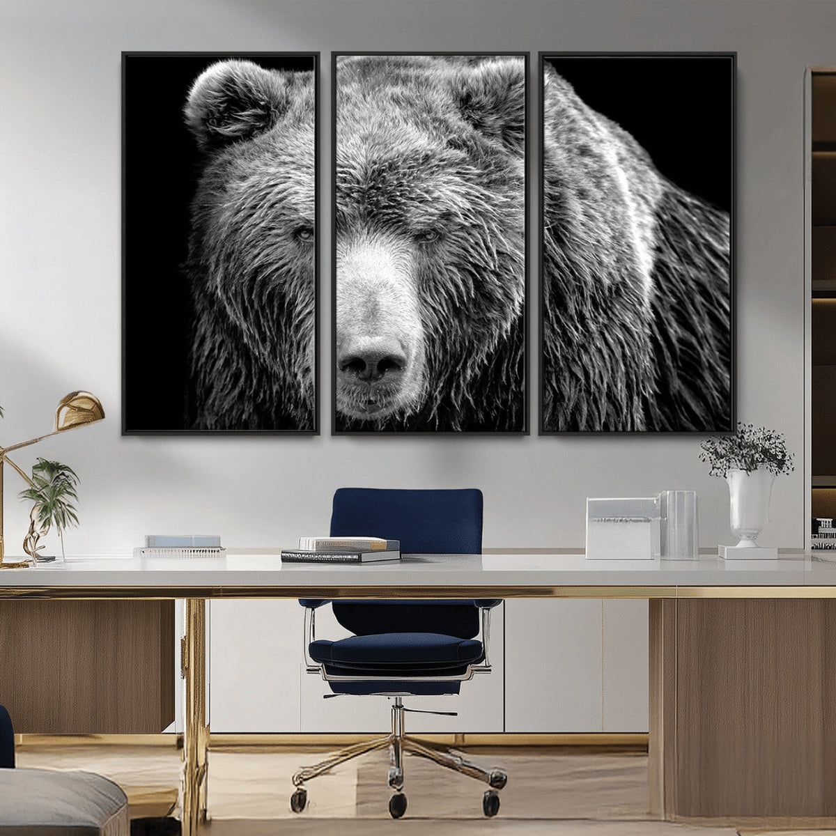 399 Grizzly Bear Canvas Print, Ready to Hang Wall Art