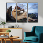 Fallen Angel Wall Art Canvas Print, Alexandre Cabanel Classic Art Reproduction