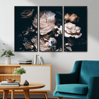 Pink Peonies Flowers Large Canvas Art Print