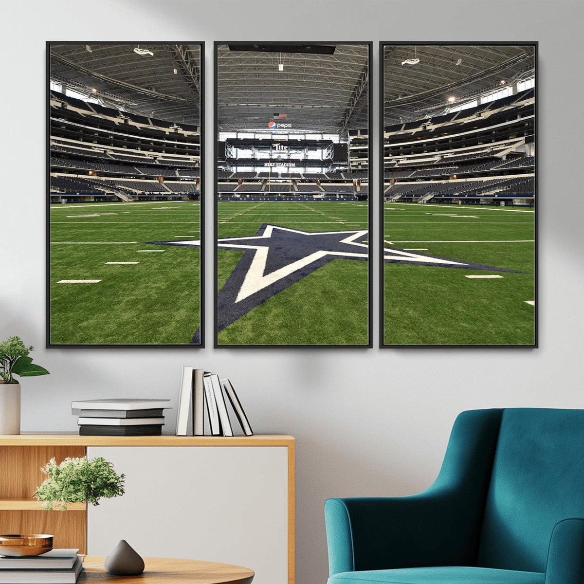 Dallas Cowboys Football Team Print - Arlington AT&T Stadium