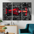 Ferrari Pit Stop Canvas Wall Art | Precision and Speed